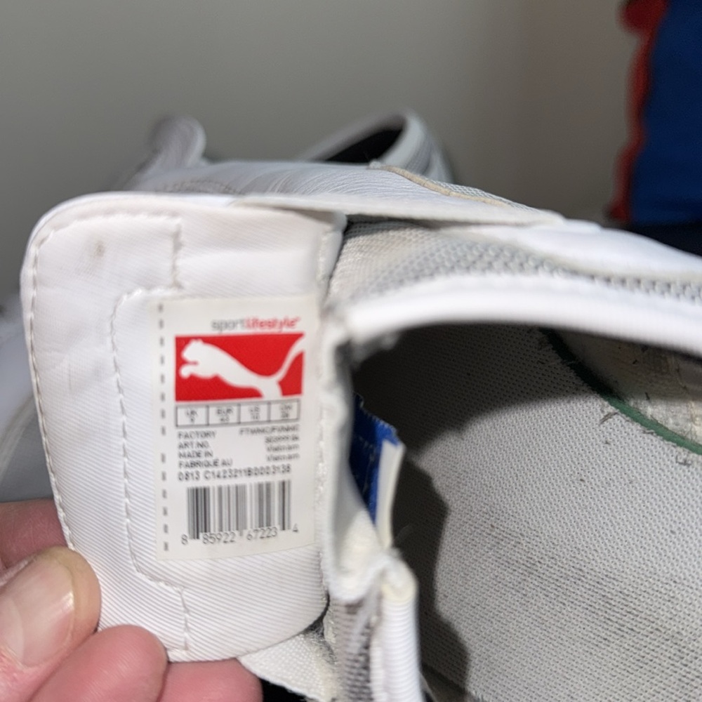 MAKE OFFER! Puma Vedano Men's White Athletic Shoes Men's size 10US - Picture 8 of 9